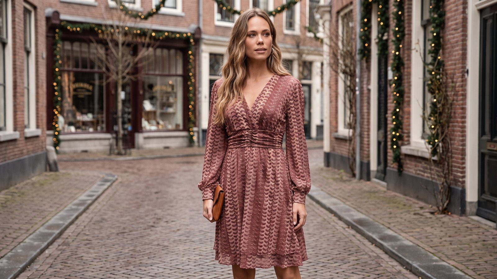 Kerst jurk met lange mouwen: warm en feestelijk in de winter