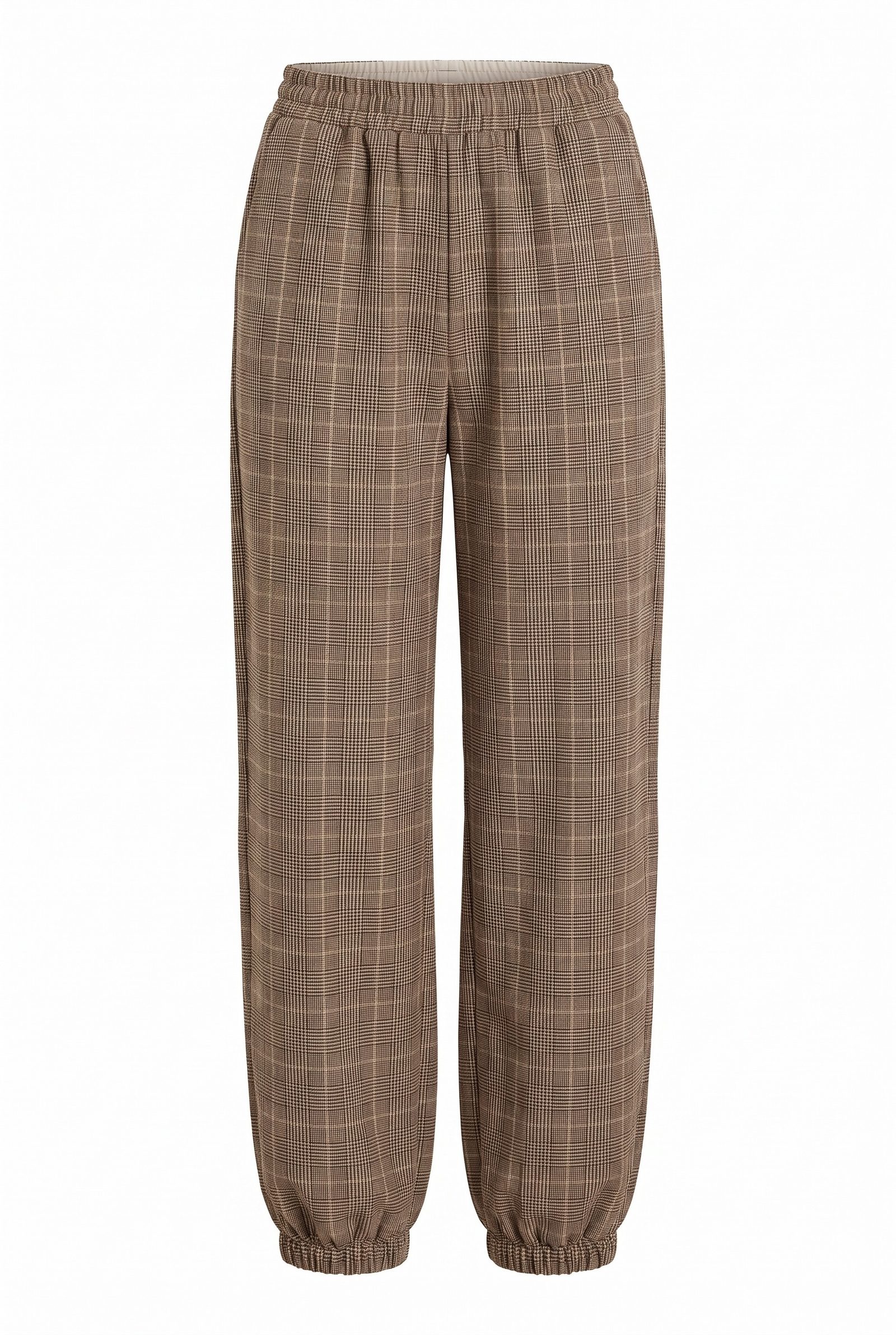Ruit Balloon Jogger Broek Choco