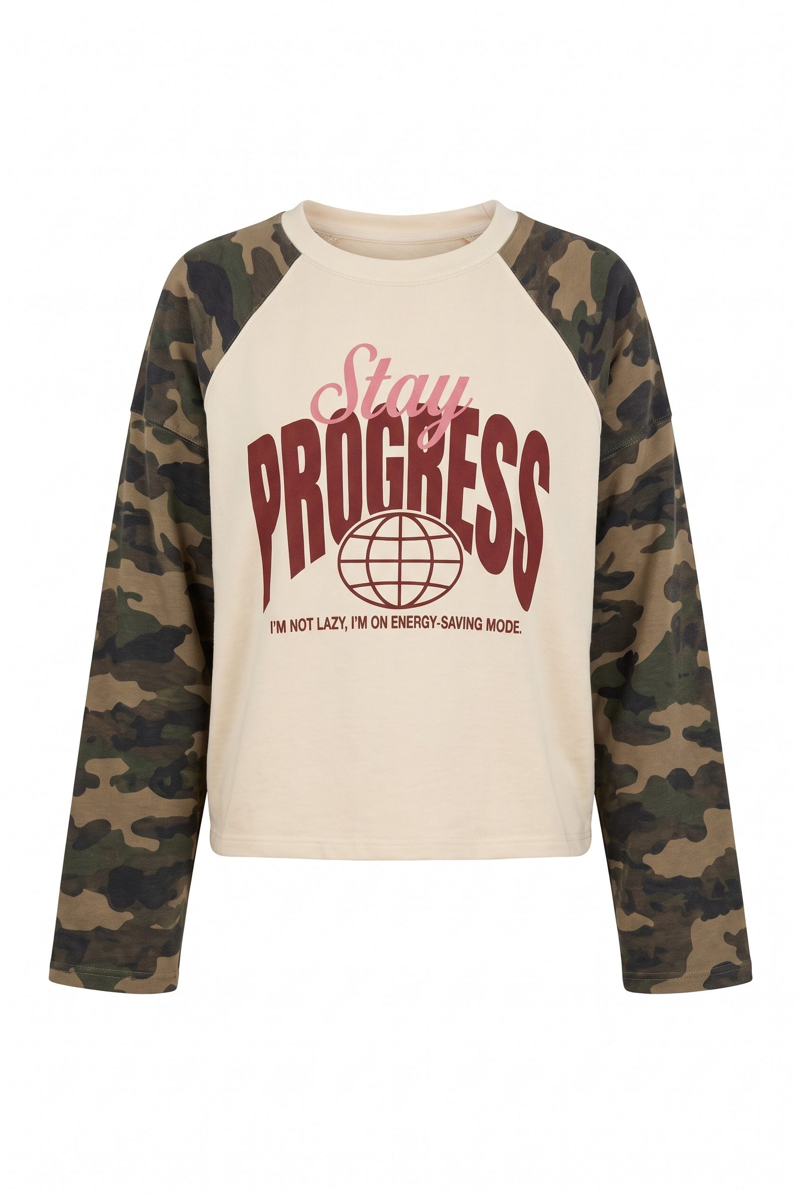 Stay Progress Top Camo Army
