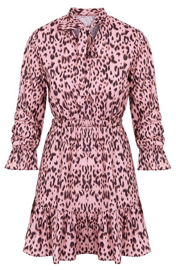 Dalia Panterprint Jurk Roze β shoparchief