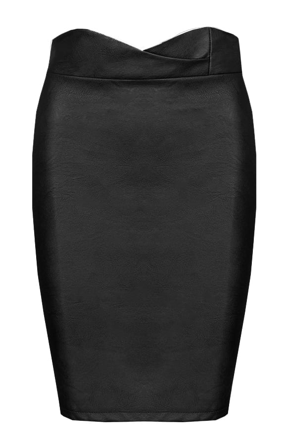 Abby Leather Skirt Black – shoparchief