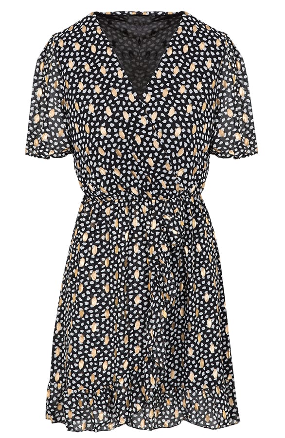 Emma Cheetah Dress Black – shoparchief