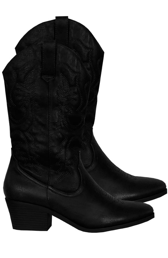 Rox Cowboy Boots Black – shoparchief