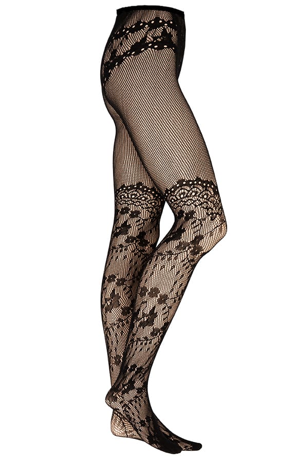 Yara Flower Tights Black – shoparchief