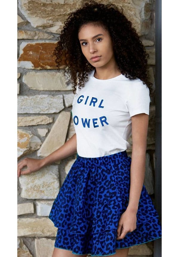 Girl Power Tee Wit Blauw – shoparchief — foto 2