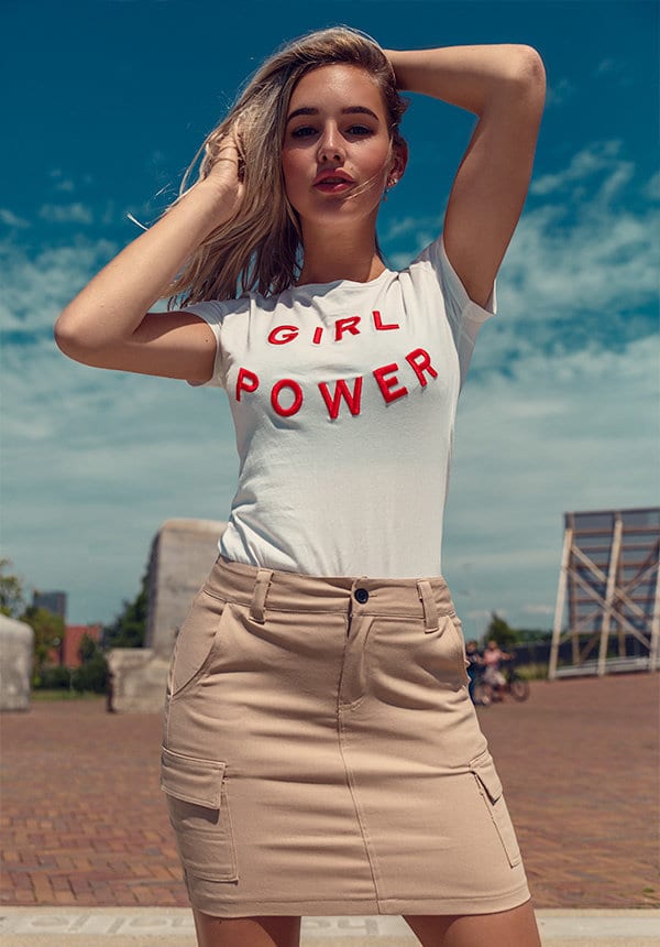 Girl Power Tee Wit Rood – shoparchief — foto 6