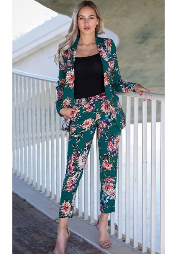 GREEN FLOWER PANTALON – shoparchief — foto 2