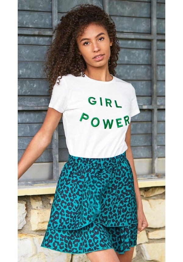 GREEN LEO LAYER SKIRT  – shoparchief — foto 2