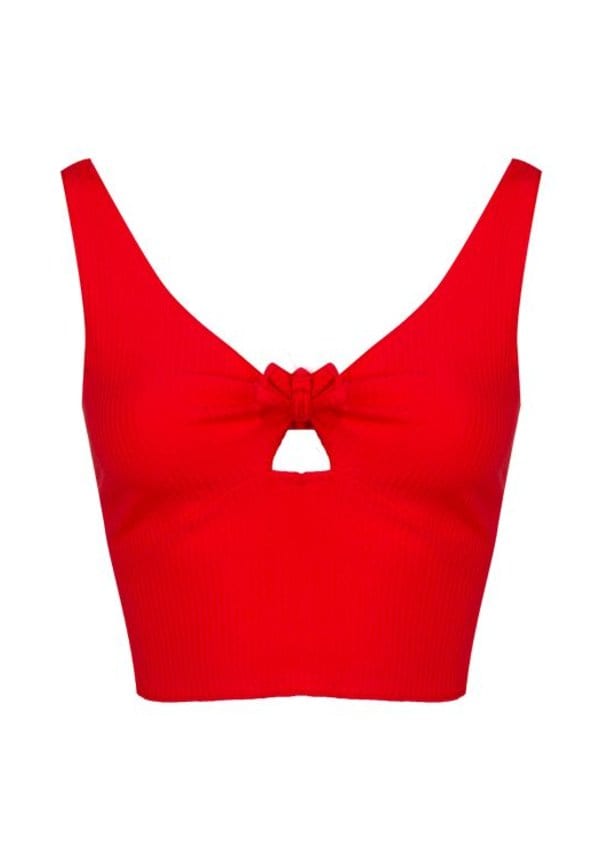 RED CROP TOP – shoparchief