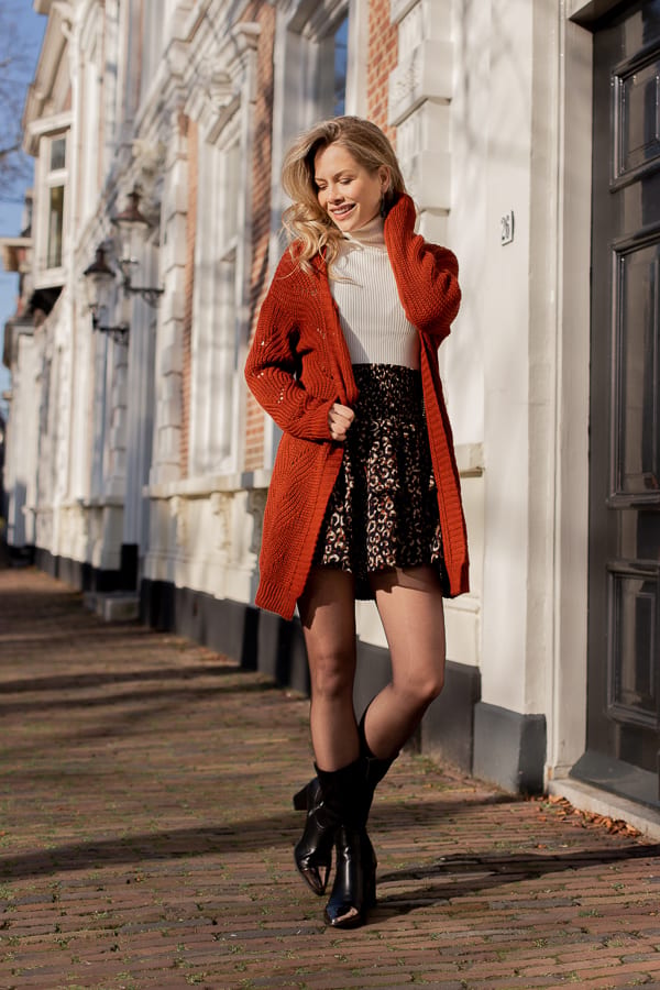 Susan Knitted Cardigan Terracotta – shoparchief — foto 2