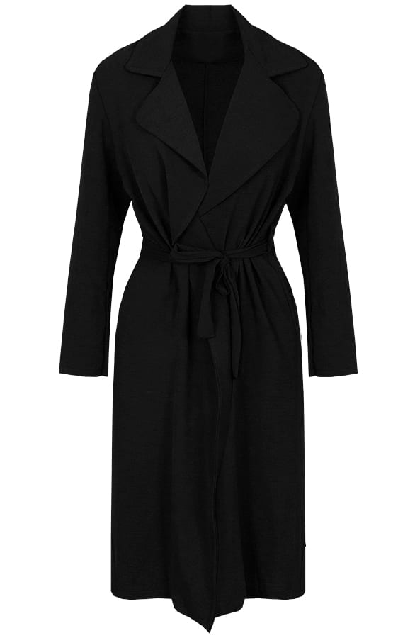 Annabel Trenchcoat Zwart – shoparchief