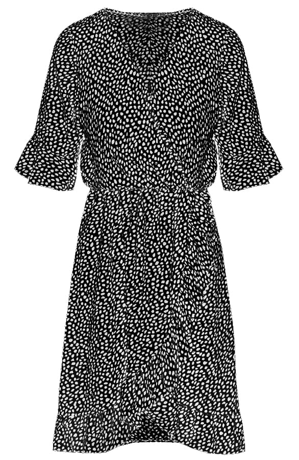 Ayla Cheetah Dress Black – shoparchief
