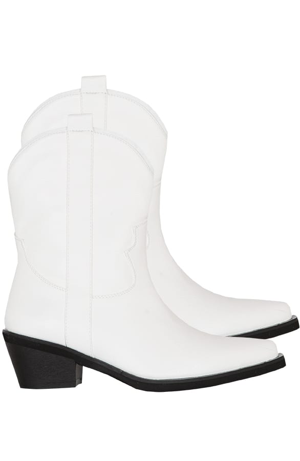 Angie Cowboylaarzen Wit – shoparchief