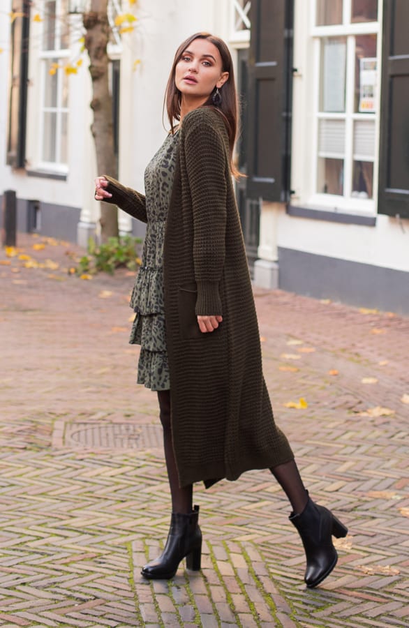 Emmy Overknee Cardigan Green – shoparchief — foto 2