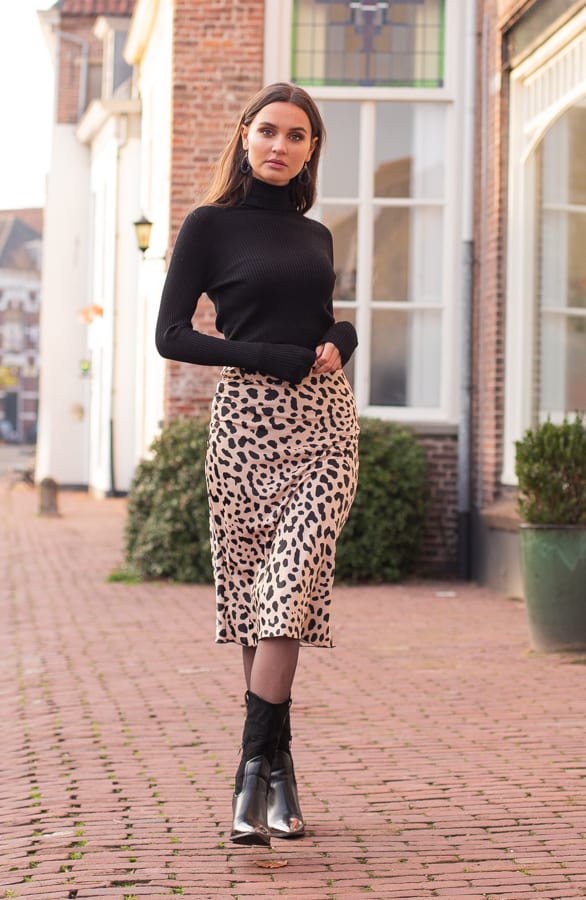 Fibi Cheetah Rok Beige – shoparchief — foto 4