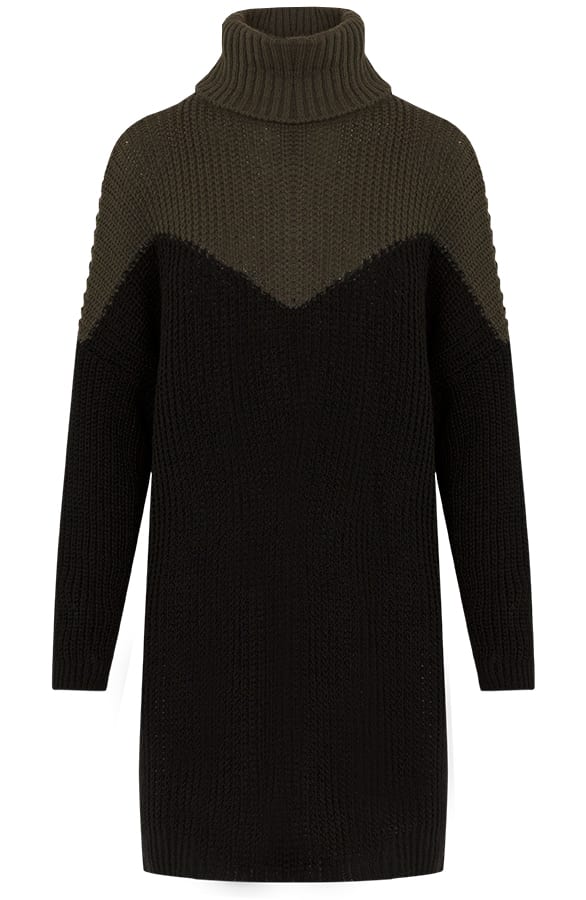 Eve Gebreide Coljurk Zwart – shoparchief