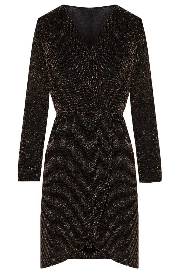 Gwenn Glitter Dress Gold β shoparchief