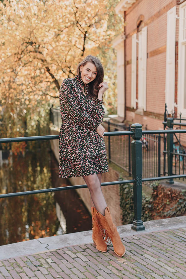 Kate Print Dress Brown – shoparchief — foto 2