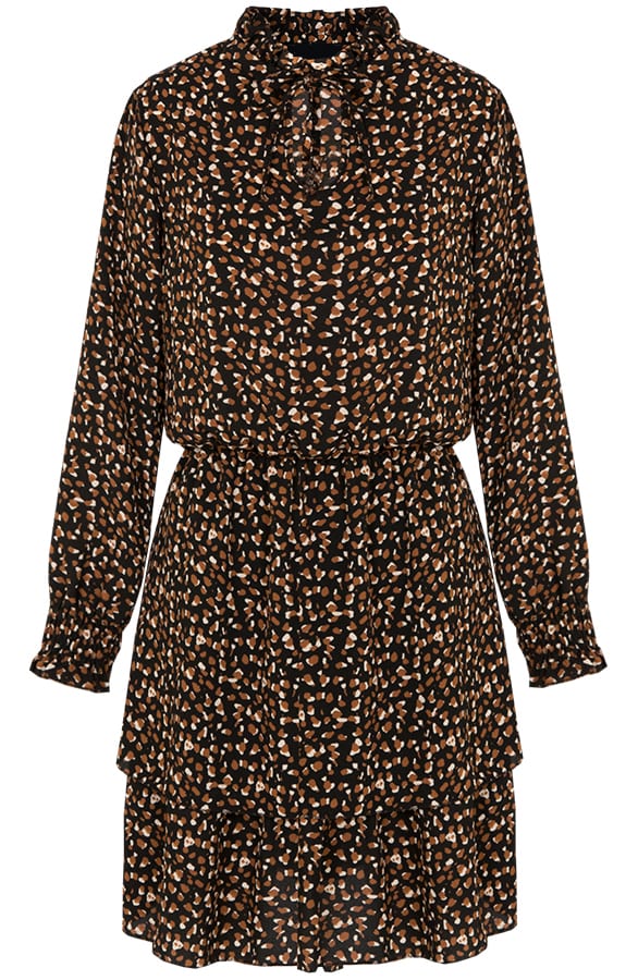 Kate Print Dress Brown – shoparchief
