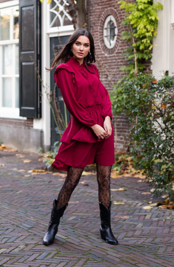 Katie Dress Bordeaux – shoparchief — foto 3
