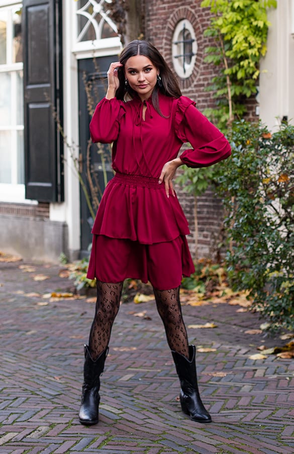 Katie Dress Bordeaux – shoparchief — foto 2