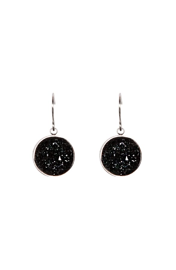 Jayda Crystal Oorbellen Zwart – shoparchief