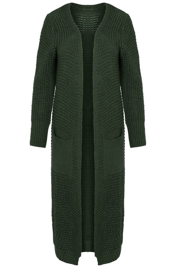 Emmy Overknee Cardigan Green β shoparchief