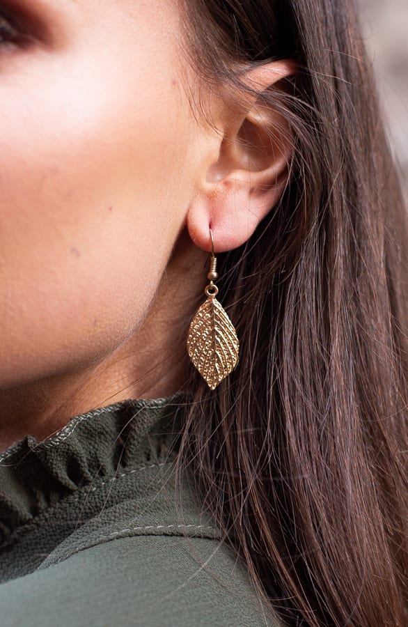 Lea Earrings Gold – shoparchief — foto 2