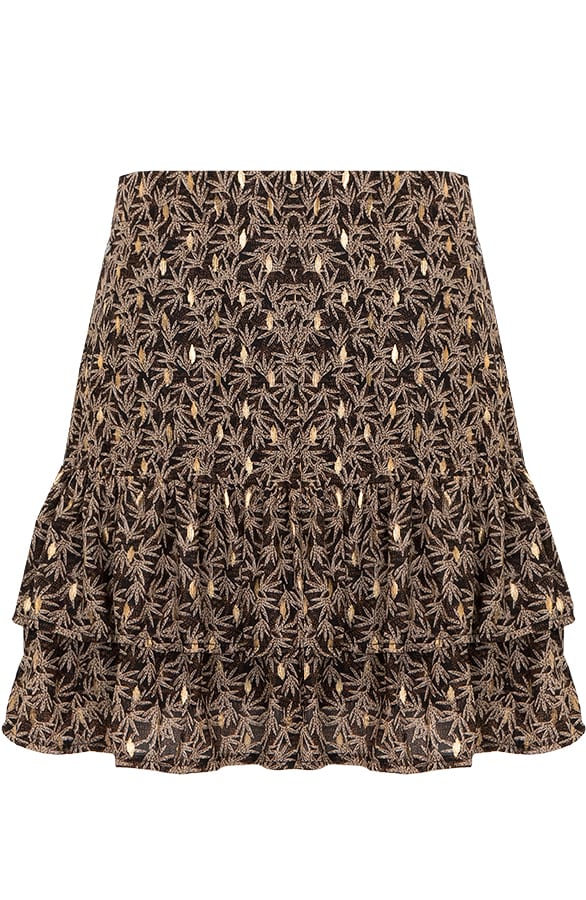 Joy Print Skirt Camel – shoparchief