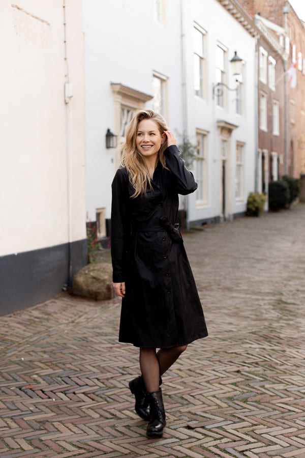 Lina Leather Dress Black – shoparchief — foto 3