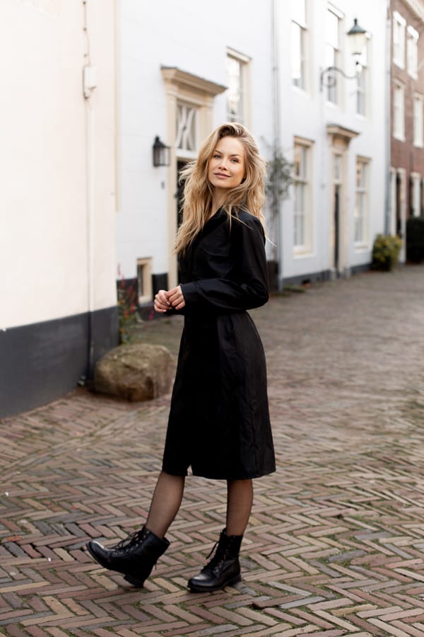Lina Leather Dress Black – shoparchief — foto 2