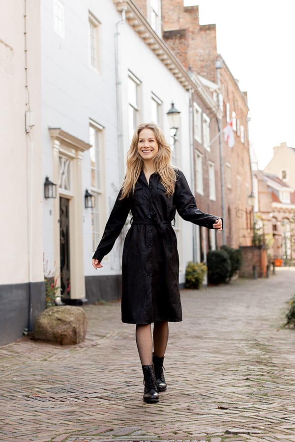 Lina Leather Dress Black – shoparchief — foto 4