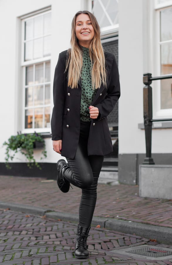 Lola Button Blazer Black – shoparchief — foto 4