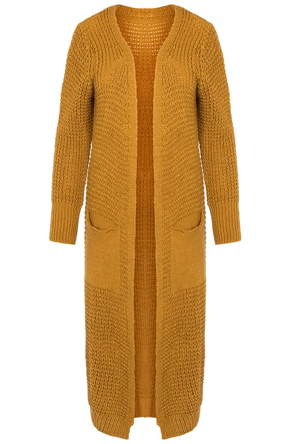 Emmy Overknee Cardigan Ocher β shoparchief