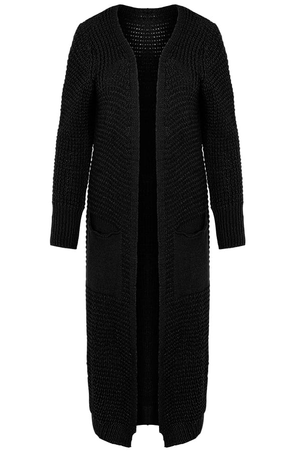 Emmy Overknee Cardigan Black – shoparchief