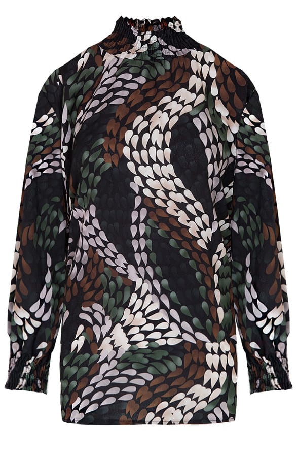 Mayra Print Blouse Groen – shoparchief