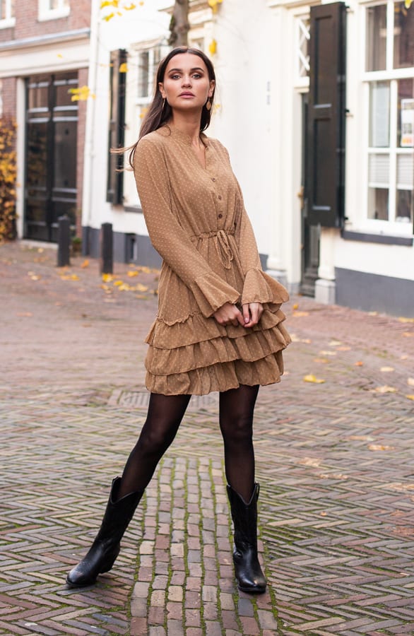 Stella Dress Camel – shoparchief — foto 3