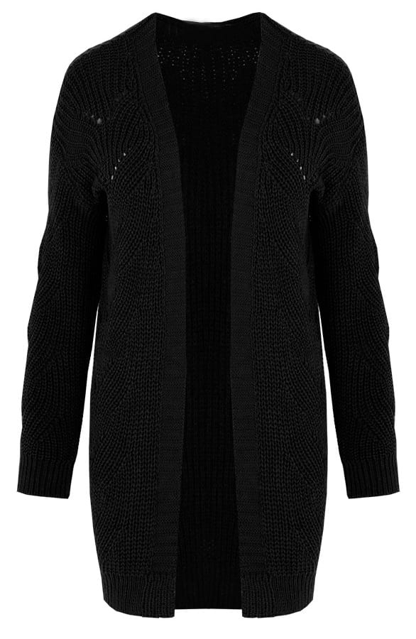 Susan Knitted Cardigan Black – shoparchief