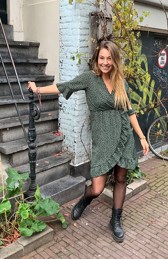 Ayla Cheetah Dress Army – shoparchief — foto 7