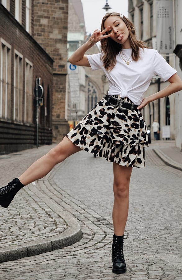 Ella Leopard Skirt – shoparchief — foto 3