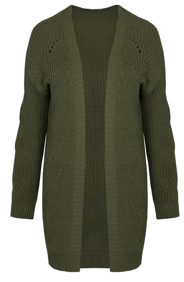 Susan Knitted Cardigan Green – shoparchief