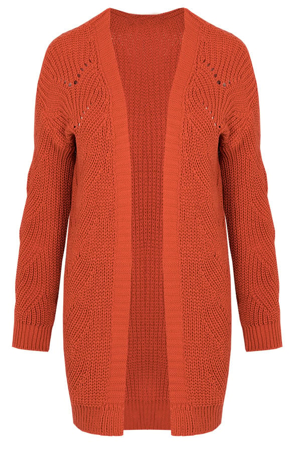 Susan Knitted Cardigan Terracotta β shoparchief
