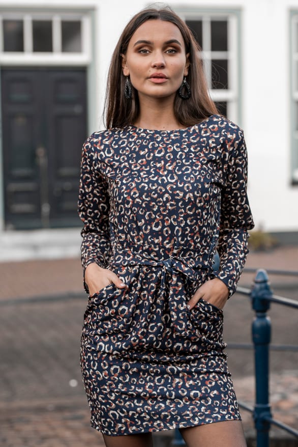Anna Strikjurk Panterprint Marine – shoparchief — foto 2