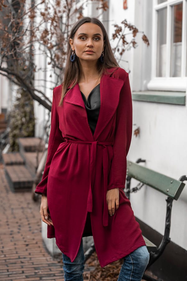Annabel Trenchcoat Bordeaux – shoparchief — foto 3