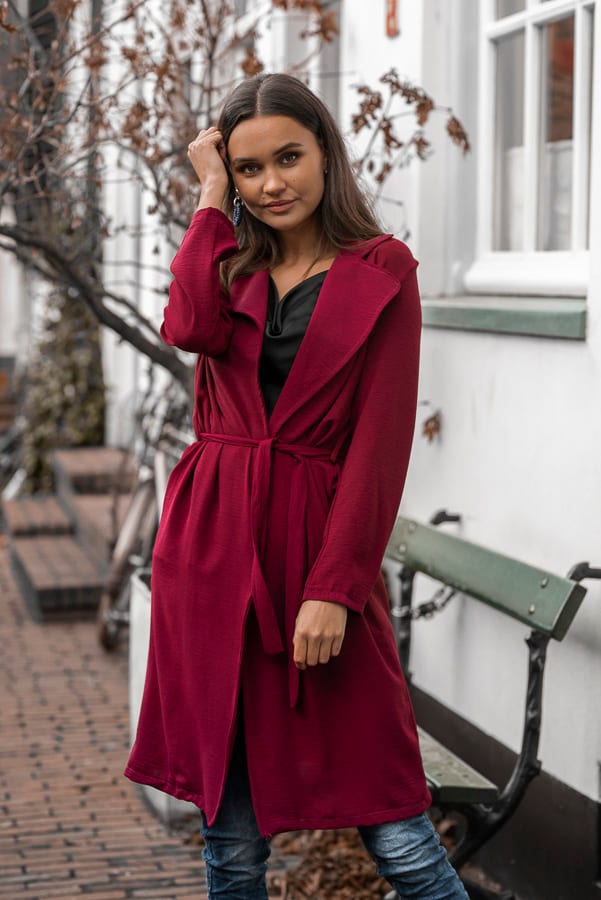 Annabel Trenchcoat Bordeaux – shoparchief — foto 4