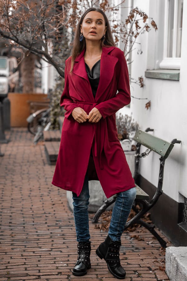 Annabel Trenchcoat Bordeaux – shoparchief — foto 2