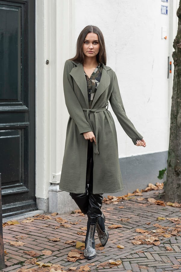 Annabel Trenchcoat Legergroen – shoparchief — foto 4