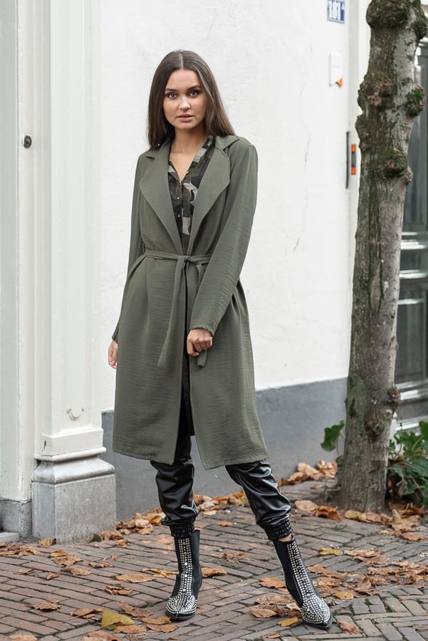 Annabel Trenchcoat Legergroen – shoparchief — foto 3