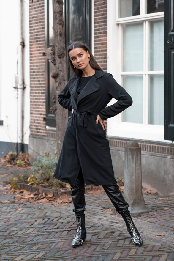 Annabel Trenchcoat Zwart – shoparchief — foto 3