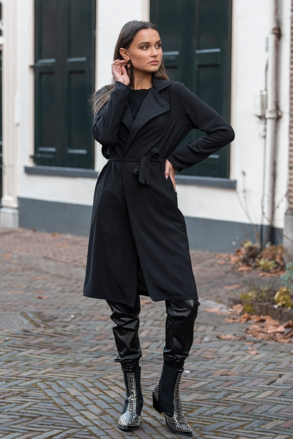 Annabel Trenchcoat Zwart – shoparchief — foto 2